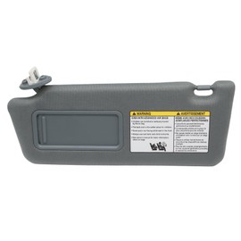 Aspaton Dark Gray Sun Visor Left Side Compatible with Tacoma 2005-2015 7432004210B0 7432004120B0 Automobile Sun Visor with Light with Makeup Mirror Driver Side