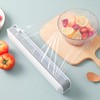Plastic Wrap Dispenser Adjustable Refillable Wall Mounted Suction Cup Food