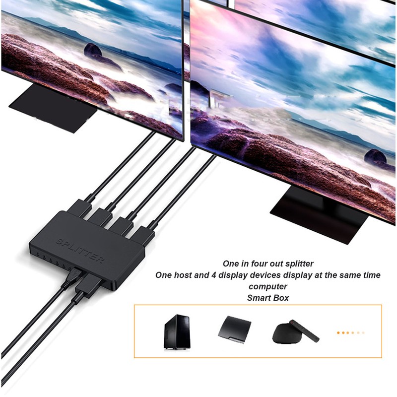 High Definition Multimedia Interface Splitter 1 in 4 Out 4K