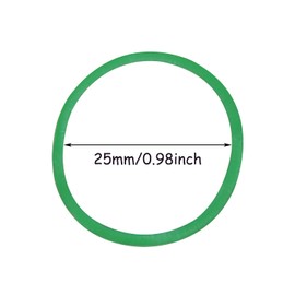 ONLYKXY 100pcs Natural Rubber Bands Soft Elastic Bands Hair Ties Ring for Hair Braids Hair Rubber Ring (25mm, Green)