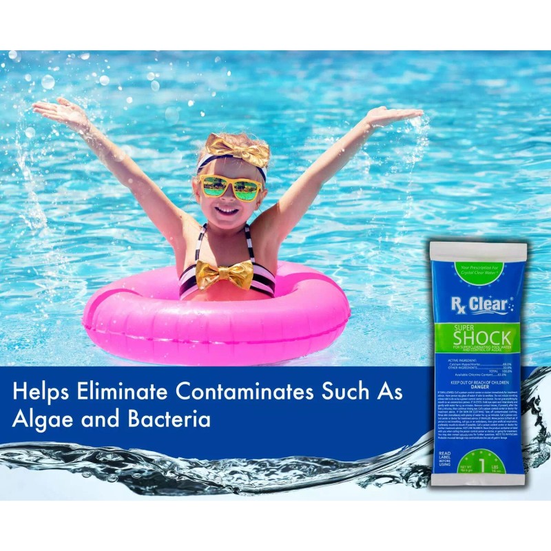 Rx Clear Deluxe Spring Pool Opening Chemical Kit For Pools