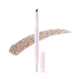 UNICORN GLOW Tri Tip Eyebrow Auto Pencil, 3 Brown - All-in-One Triangular Eye Brow Pencil | Long-Lasting Triangle Point Eyebrow Pencil with Built-in Spoolie 0.005 oz. / 0.14 g Korea