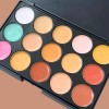 Paleta 15 Correctores Maquillaje Alta Cobertura Brocha F
