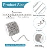 Cheriswelry 10m Aluminium Curb Chain with Spool 6mm Unwelded Plating