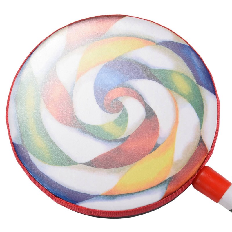 4X Kids Percussion Lollipop Drum, 6Inch
