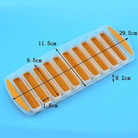 HEITIGN 4 bandejas de silicona para cubitos de hielo, botellas de agua, bandejas para palos de hielo, fáciles de empujar y desplegar para cubos de hielo, bandeja de agua para deportes, botellas de agua, botellas de cerveza, latas