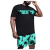 Floerns - Conjunto de 2 piezas bohemio con estampado de