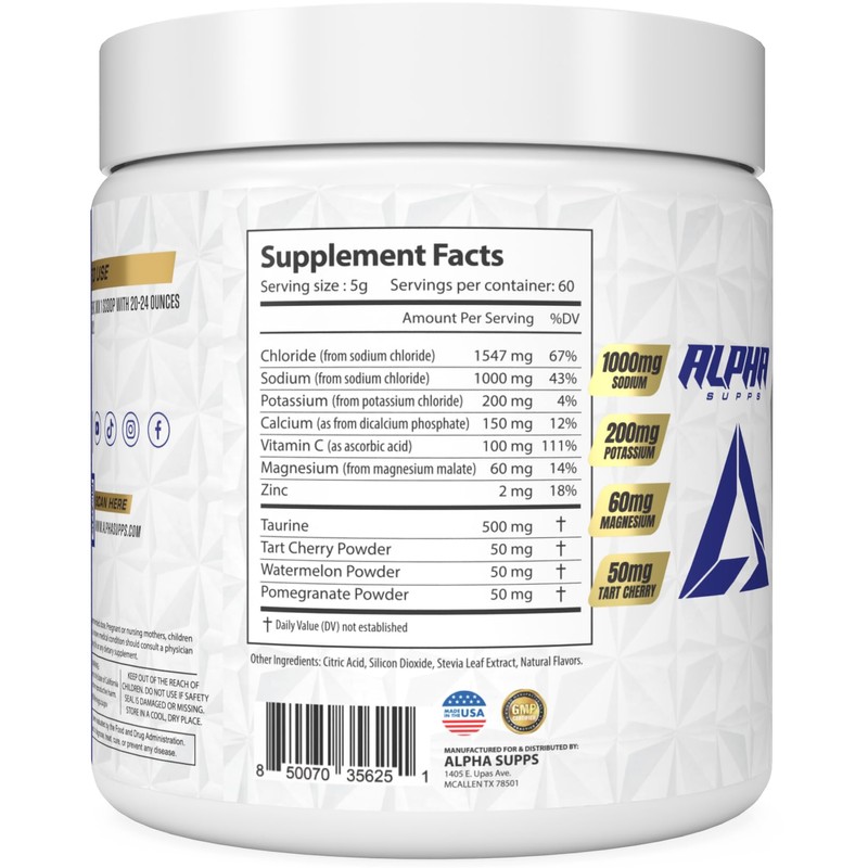 Alpha Lytes - Electrolyte Powder Daily Hydration Drink Mix -