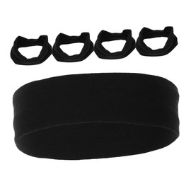 TOVINANNA 5pcs Youth Sports Headbands for Boys High Absorbency Elastic Sweatbands for Football Baseball Running Comfortable Fit Breathable Design for Active