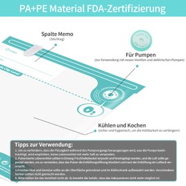 Annalocker Thickened 3D Printer Filament, Vacuum Compression Storage Bags with Manual Pump/Clips, Reusable Filament Moisture Proof Dry Vacuum Sealed Bag for Spool Storage, Pack of 10