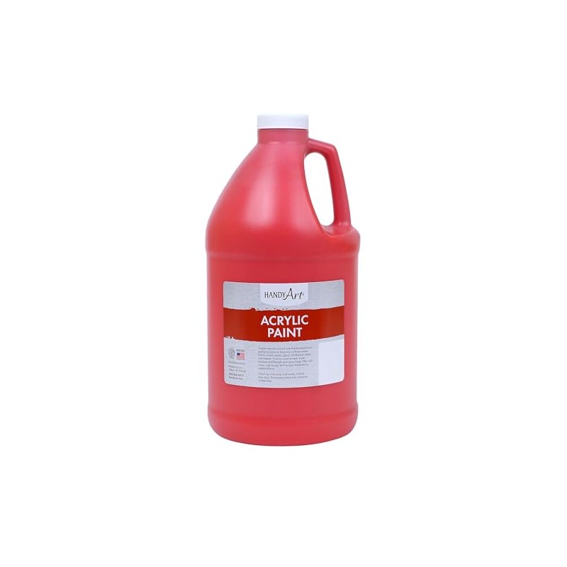 Handy Art Acrylic Paint Half Gallon, Brite Red