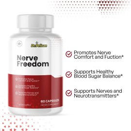 Pelican Vitamins Nerve Freedom- Nerve Health & Brain Support- 2 Bottles- 120 Capsules