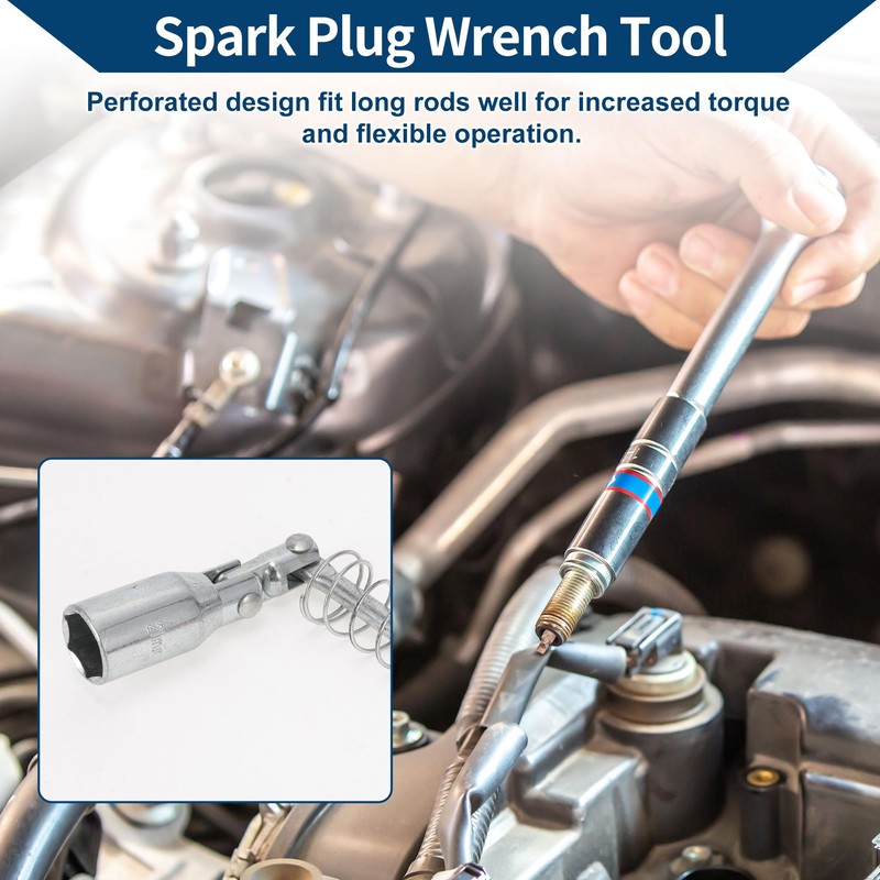 Hihaha T-Handle Spark Plug Socket Wrench Spanner Socket Remover for