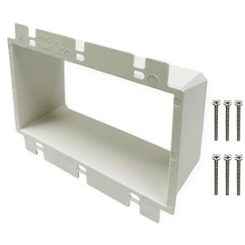 iMBAPrice IMBA-BE3 (UL Listed) 3-Gang Non-Metallic Electrical Power Outlet Box Extender for Power Switch Receptacles Accessories. 1-Pack