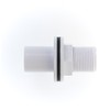 MaKe PRO077 Overflow Straight Tank Connector 22mm, White