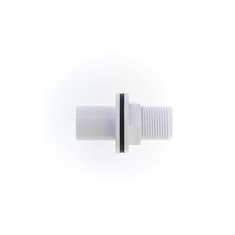 MaKe PRO077 Overflow Straight Tank Connector 22mm, White