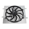 Smileracing Full Aluminum Shroud 16" Fan w/Thermostat Relay Kit Compatible