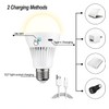 Rechargeable Light Bulbs with Remote, 3 Colors Shift + Dimmable