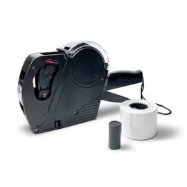 Veltec Price Gun Starter 1-Line, 8 Digits – Includes 2000 White Labels, 1 Inker and Starter Labels Preloaded, and Extra Ink Roller