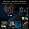 BORUIT EV20L LED Rechargeable Small EDC Flashlight with Green Beam,Pocket