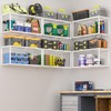 ThreeHio 2 Pack Expandable Garage Shelves Wall Mount, Heavy Duty