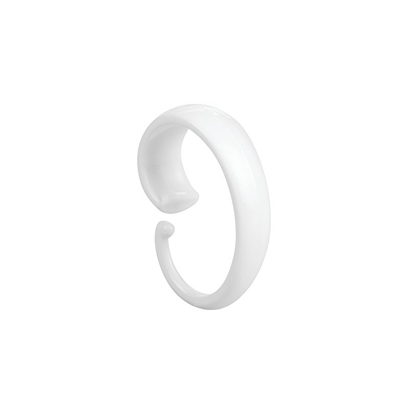 InterDesign Bathroom Shower Curtain "C" Hook - Pack of 12,