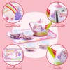 JOYIN Unicorn Tea Party Set for Little Girls, Pretend Pink