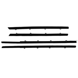 4 Pcs Weatherstrip Window Seal Replacement for Civic 2012-2015 Exterior Sealing Trim Strip Black 72410TR0A01