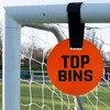 Top Bins Football Shooting Target, Football Gift, 2 x 9