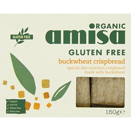 Amisa Organic Gluten Free Crispbread - Buckwheat (150g) - Pack of 2