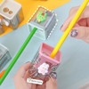 2pcs Creative Cute Cartoon Double Hole Pencil Sharpener, Student Hand