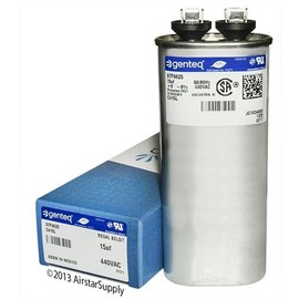 American Standard CPT00839 / CPT-0839-15 uF MFD x 440 VAC Genteq Replacement Capacitor Oval # C415L / 97F9625