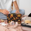 DITXIT Orange Monarch Butterflies Cosmetic Bag Travel Makeup Bag Organizer