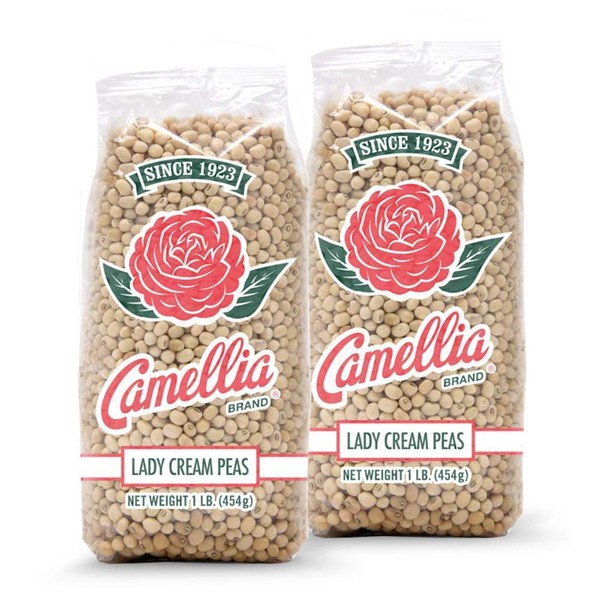 Camellia Brand Dried Lady Cream Peas, 1 Pound (Pack of 2)