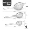 Küche Mania Stainless Steel Sieve Set - Strong, Sturdy Handles