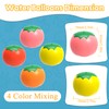 Tomato-Shaped Reusable Water Balloons - 18-Pack Silicone, Self-Sealing, Quick-Fill, Eco-Friendly,