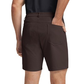 M MAELREG Men Golf Shorts Quick Dry Fit Stretch Casual Flat Front Dress 5 Pockets 7'' Work Shorts for Men Dark Brown