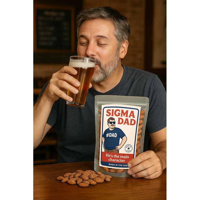 Sigma Dad Roasted Almonds - Funny Father's Day Gift for