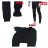 Rough & Road MJM-004 Mochi Joy Ultra Thick Tights, Black,