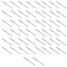 Leliafleury 100Pcs Flange Blind Rivets M4 x 12mm Aluminium Blinds Rivets Open End Rivet Pop Rivets for Metal Wood Plastic