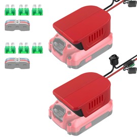 2 Packs Power Wheel Adapter for Craftsman 20V Battery Adapter Power Wheels Battery Converter Kit with Fuses & Wire Terminals, 14AWG Wire, Power Connector for DIY Rc Car Toys, Robotics and Rc Truck