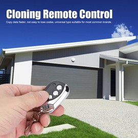 Remote Control, KB-079C 433MHz 4 Button Cloning Remote Control Key Fob Portable Universal Wireless Remote Control Switch for Cars Motorcycles Garage Doors