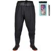 Aollerfilery Fishing Waders with Boots, Nylon/PVC Waist Wader Pants Fishing