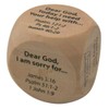 Wooden Religious Prayer Starter Cube for Kids, 1 1/4 Inch