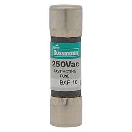 COOPER BUSSMANN BAF-10 FUSE, 10A, 250V, FAST ACTING (10 pieces)