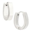 316L Stainless Steel U-Shaped Huggie Hoop Earrings, Sold as a