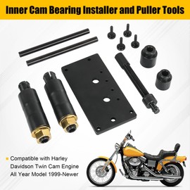 RALZAOTO Inner Cam Bearing Installer and Puller Tools Replacement for Harley Davidson 88 93 96 103 110 All Twin Cam 1999-newer Inner Twin Camshaft Bearing Remove Installer with Puller Tool
