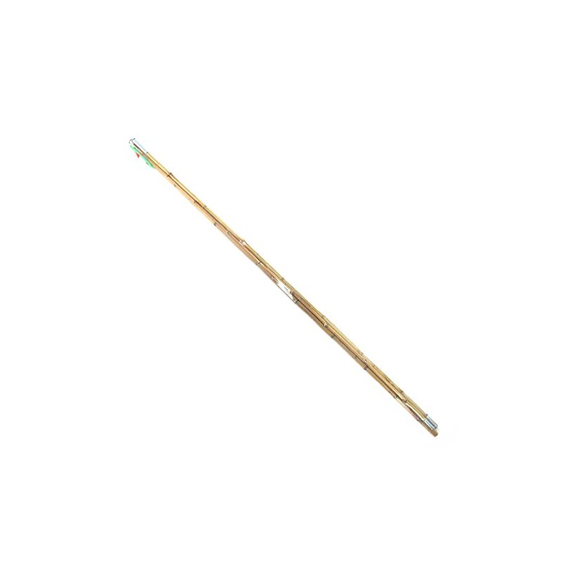 BambooMN 6.5 Ft Natural Bamboo Vintage Cane Fishing Pole with
