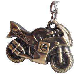 chichengnian Metal Motorcycle KeyRing Keychain Cute Creative Gift Sports Keyring Car Purse Bag Pendant Charms Handbags Backpack Key Chains (A)