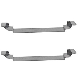 PDETVEO 2PCS 6 Inch Stainless Steel Griddle Spatula Holder, Universal BBQ Tool Rack with Protective Edge, Gourmet Griddle Accessories,Outdoor Camping Picnic BBQ Essentials (Silver)